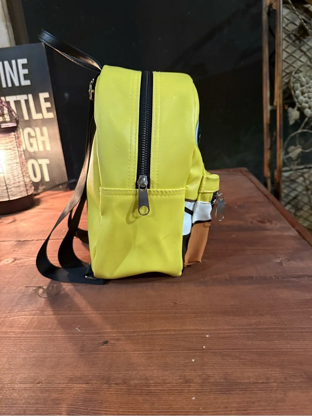 SpongeBob Mini Backpack with Red Tie Accent